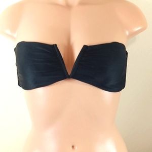 NEW Andie Bikini  Swim Vacation The Scala Top Black ZP Swimwear